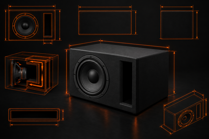 6.5 inch single sub slot ported enclosure design
